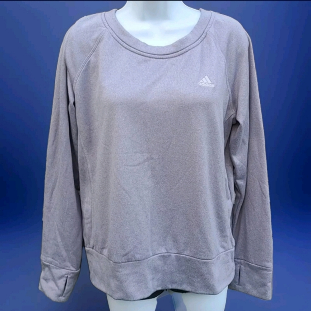Adidas Climawarm Sweatshirt in Gray & White